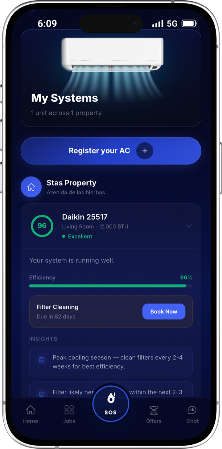 VivaSense app screen